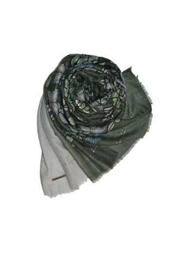 Dual Shade Hijab With Silver Lining