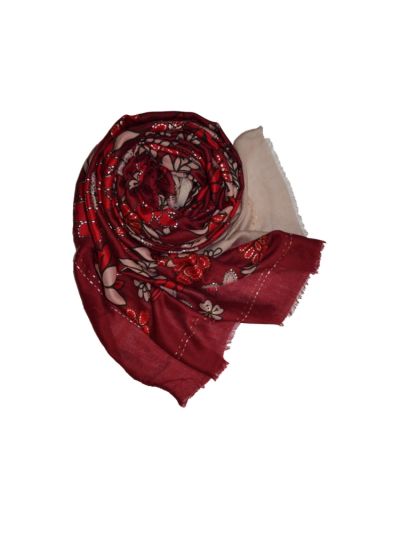 Dual Shade Hijab With Silver Lining