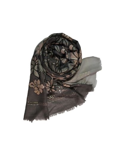 Dual Shade Hijab With Silver Lining