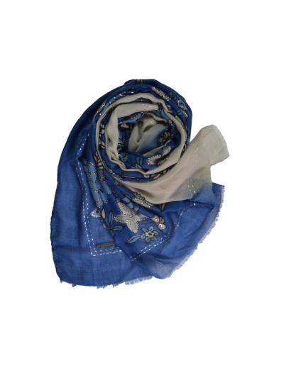 Dual Shade Hijab With Silver Lining