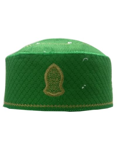 Kufi Nalain Green Cap - 22.5 Cm