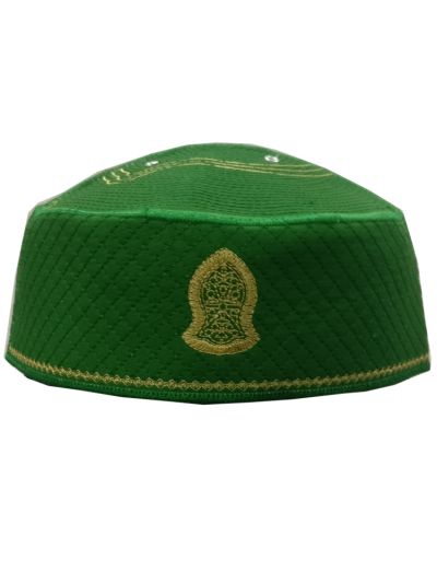 Kufi Nalain Green Cap - 21 Cm