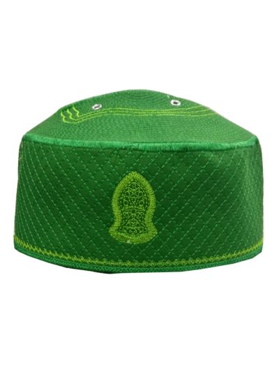 Kufi Nalain Green Cap - 21 Cm