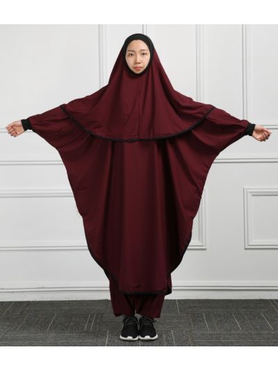 Double Layer Islamic Sports Wear (Red)