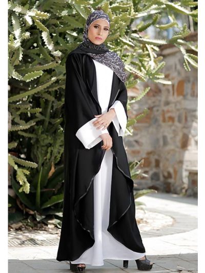 Black and White Color Abaya