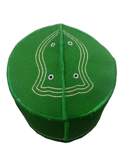 Kufi Nalain Green Cap - 20 Cm