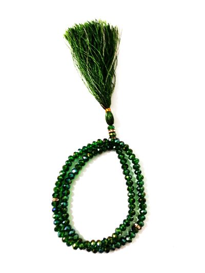 Dark Green Crystal 5mm Tasbih