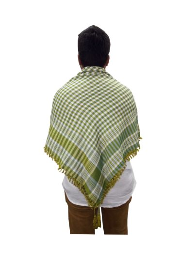 Henna mixed Green Arab Scarf