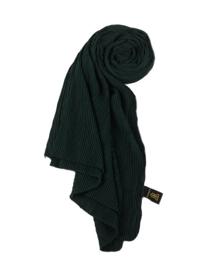 Emerald Pleated Chiffon Hijab