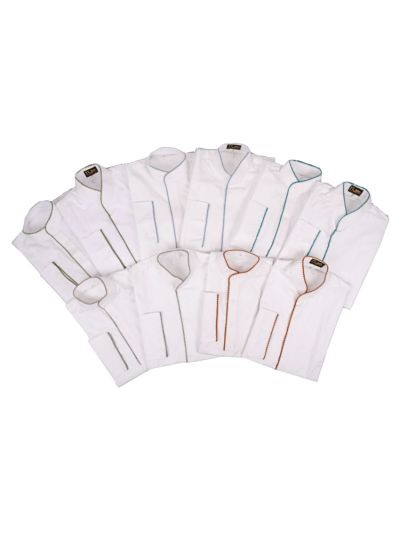 Starched (kalaf) Cotton Kurta Saya With Colored Makhi