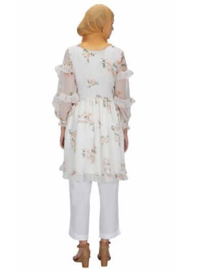 Ruffle Sleeve Dress