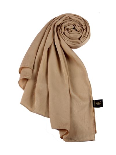 Champagne Metallic Satin Hijab