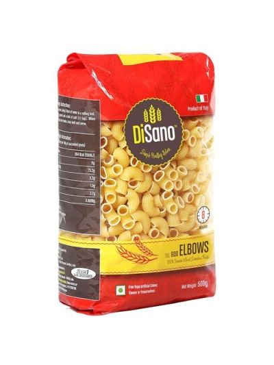Disano Pasta - Elbow, 500 gm Pouch