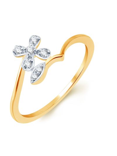 Delightful Gold Plated CZ Ladies Ring - 9