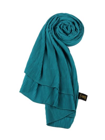 Sky Pleated Chiffon Hijab