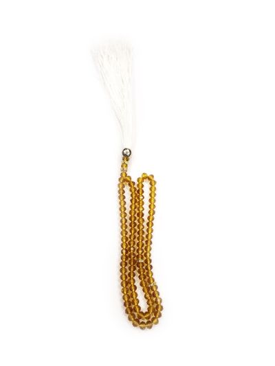 Crystal  Golden Tasbih - 5mm