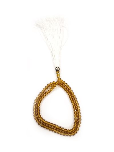 Crystal  Golden Tasbih - 5mm