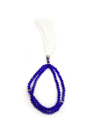 Crystal  Royal Blue  Tasbih - 8mm