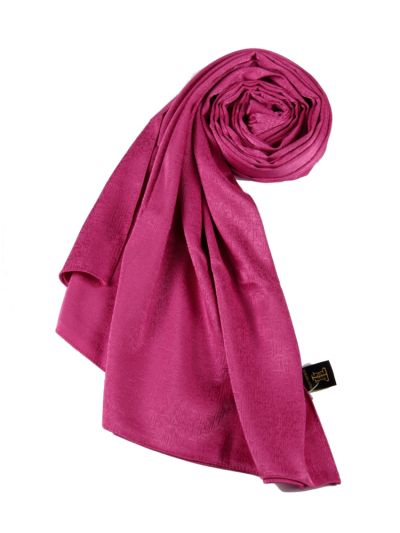 Fuchsia Metallic Satin Hijab