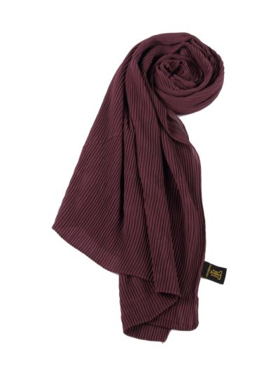 Raisin Pleated Chiffon Hijab