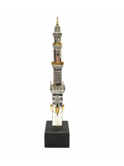 Replica copy of the Minaret in the Prophet's Mosque in Medina 