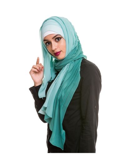 Shaded Pleated Hijab