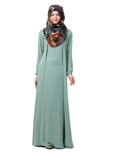 Three Layered A Line Abaya