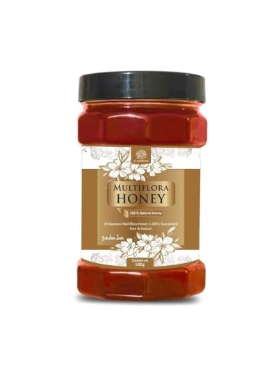 AL MASNOON Multiflora Honey | Natural & Pure Raw Honey | No Added Sugar | Unprocessed & Unfiltered | Rich in Antioxidants | Healthy Sweetener