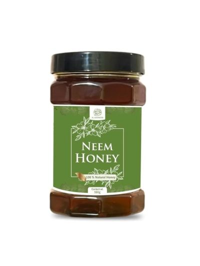 AL MASNOON Neem Honey | 100% Natural, Raw & Unprocessed | Immunity Booster With Antibacterial Properties | No Added Sugar Or Preservatives