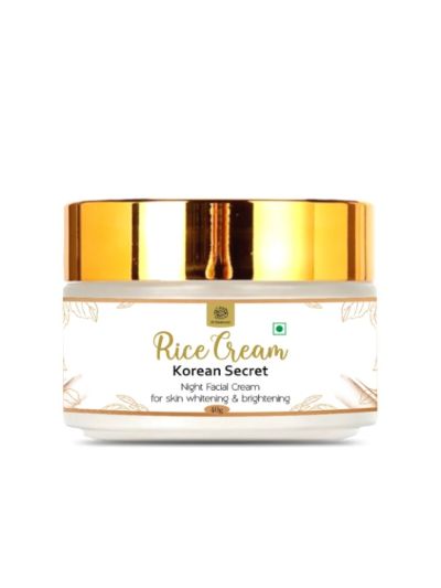 AL MASNOON Rice Night Facial Cream: Korean Secret For Skin Whitening & Brightening | 40g Pack of 1
