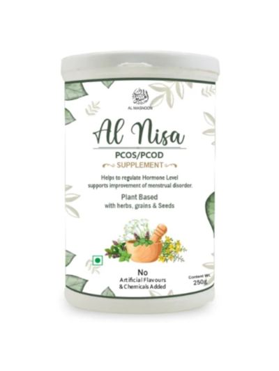 AL MASNOON Al Nisa Powder For Pcod/Pcos Plant Based 250g (PACK OF 1) 100% Natural