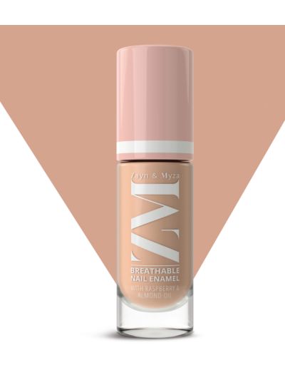 Almond Latte - Breathable Nail Enamel With Raspberry & Almond Oil, Halal compliant (6 ml)