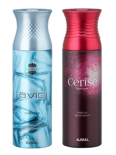 Ajmal Avid & Cerise Deodorants for Men & Women (pack of 2)