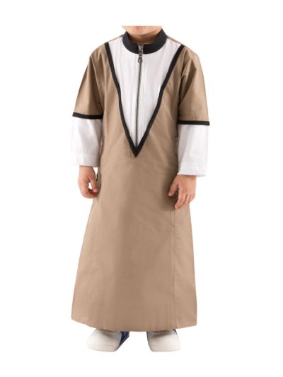 Brown La Mode Kids Thobe