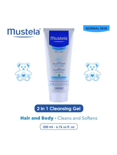 Mustela 2 in 1 Cleansing Gel -  200ml