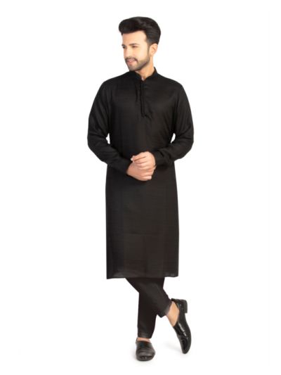 Decoris Black Kurta Set for Men