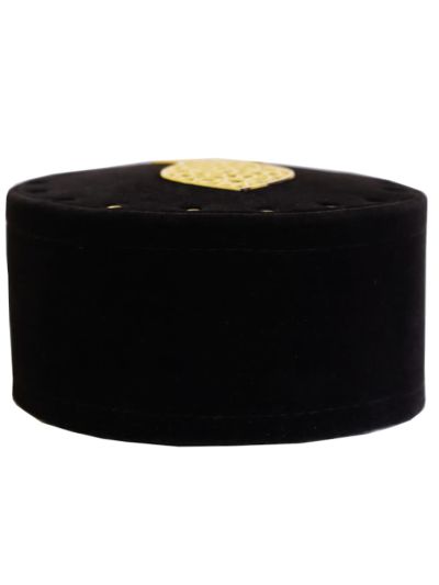 Black Velvet Sufi Cap With Nalain Paak