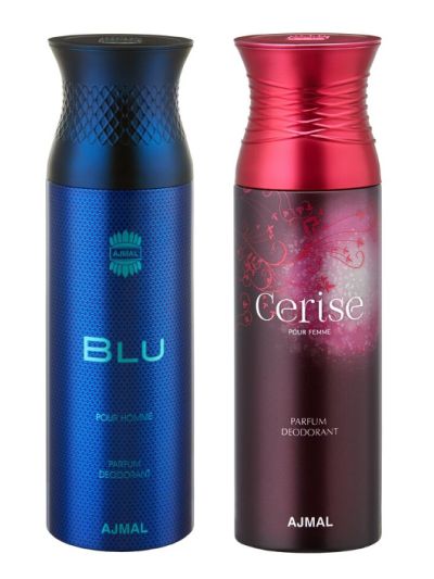 Ajmal Blu & Cerise Deodorants for Men & Women (pack of 2)