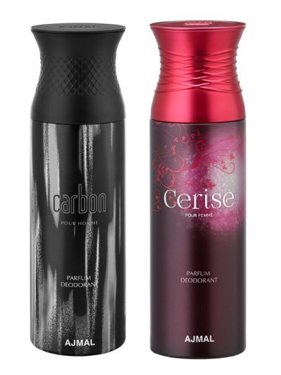 Ajmal Carbon & Cerise Deodorants for Men & Women (pack of 2)
