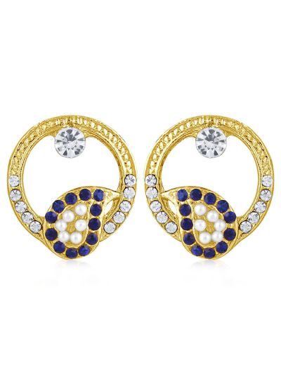 Pearl Gold Plated Stud Earring 