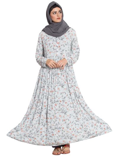 Unsa- Flower Print Maxi Dress