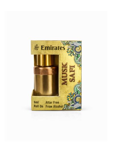 Emirates Musk Safi Attar | Pure White Musk, Soft Florals, Amber | 6ml