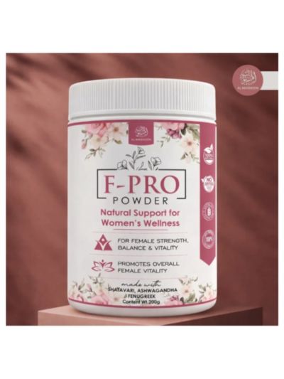 AL MASNOON F-Pro Powder | For Female Strength, Balance & Vitality | Promotes Overall Female Vitality | 200g