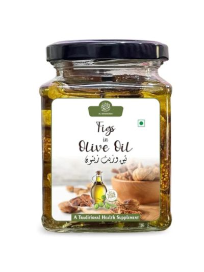 AL MASNOON Figs in Olive Oil / Dried Figs Dipped in Extra Virgin Olive Oil 250g
