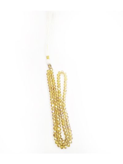 Crystal  Golden Tasbih - 8mm