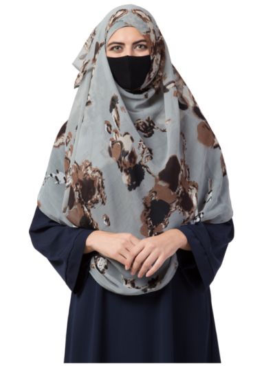 Two Loops Instant Hijab With a Free Under Hijab Cap