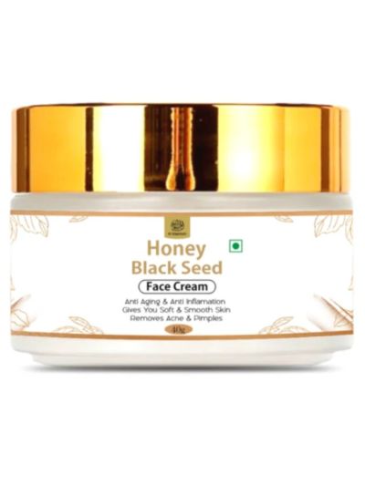 AL MASNOON Blackseed Face Cream: Made With Pure Honey & Black Seed Oil, 40g Pack of 1