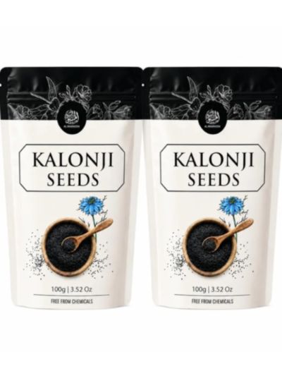 AL MASNOON Kalonji Seeds (Black Seed) 100g [PACK OF 2] | Premium Natural Nigella Sativa Seeds | Raw Whole Black Cumin Seeds | Fresh, Chemical-Free | For Culinary & Daily Wellness Use