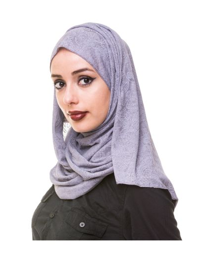 Jacquard Self Print Cotton Hijab