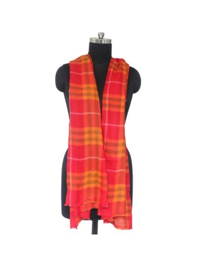 Red Cherry Blossom Cashmere Hijab